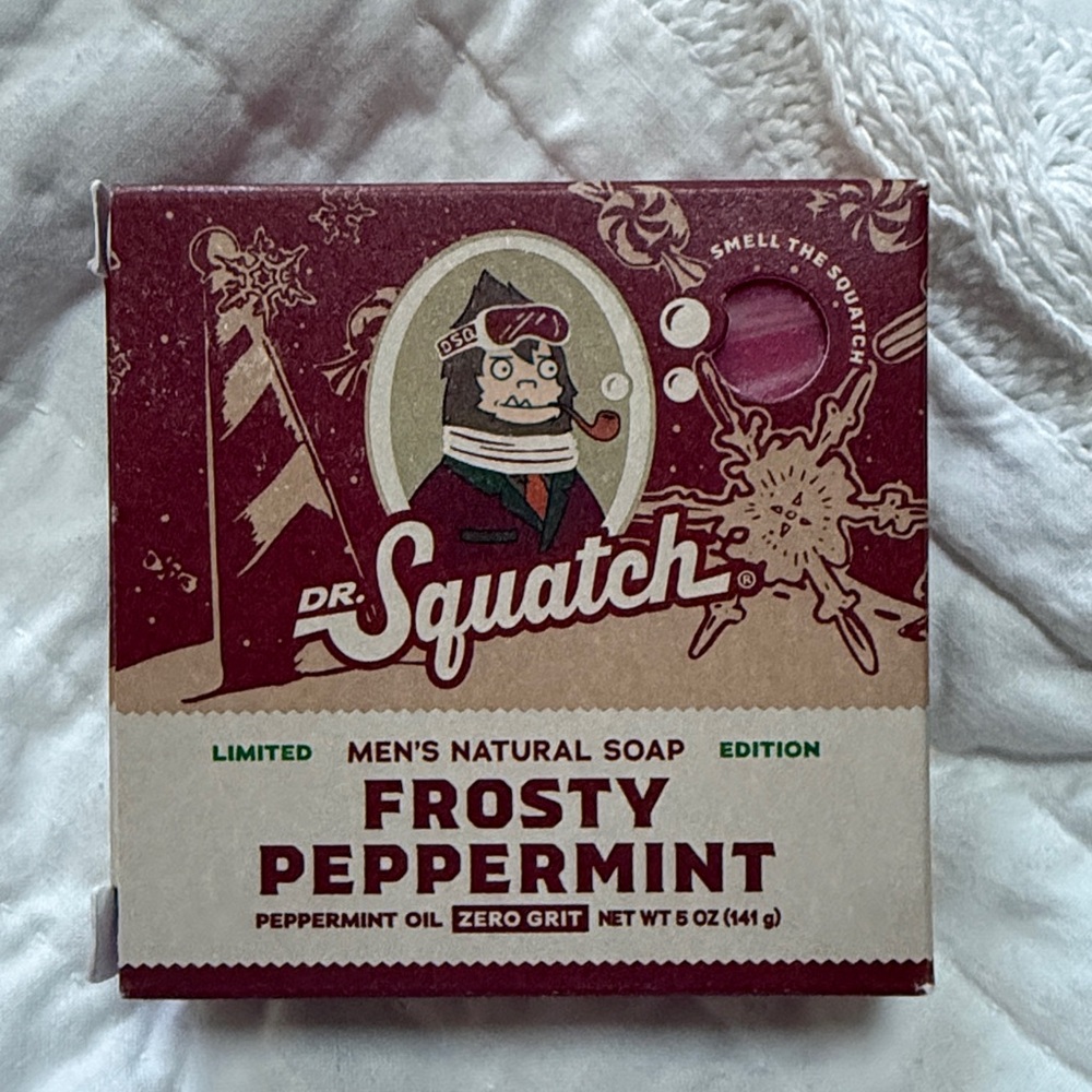 Dr. Squatch Frosty Peppermint Men's Natural Soap - Limited Edition - Picture 9 of 9
